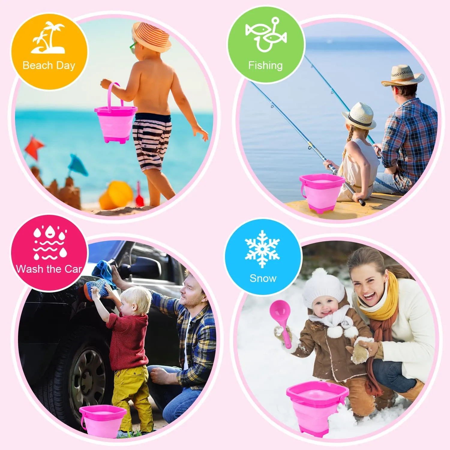 Mermaid Collapsible Beach Sand Toys for Kids