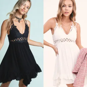 Monterey Dress Slip Dress - Black or White