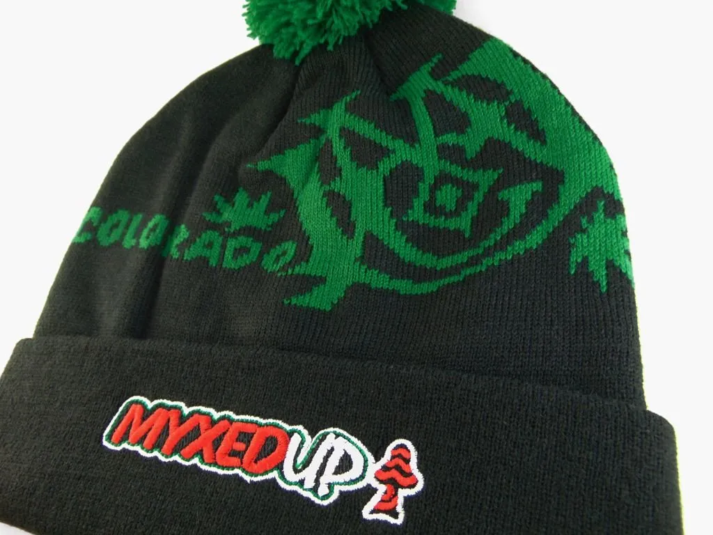 Myxed Up Creations Pom Beanie Hat