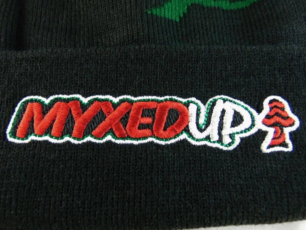 Myxed Up Creations Pom Beanie Hat
