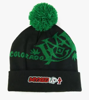 Myxed Up Creations Pom Beanie Hat