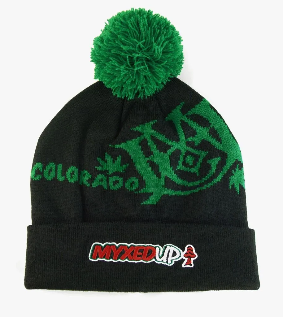 Myxed Up Creations Pom Beanie Hat