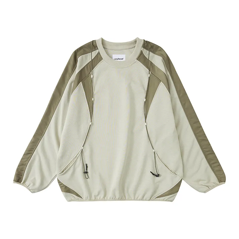 NORYBRAND パッチワーククルーネックスウェットシャツ NGA014