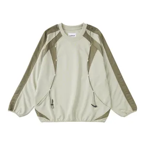 NORYBRAND パッチワーククルーネックスウェットシャツ NGA014