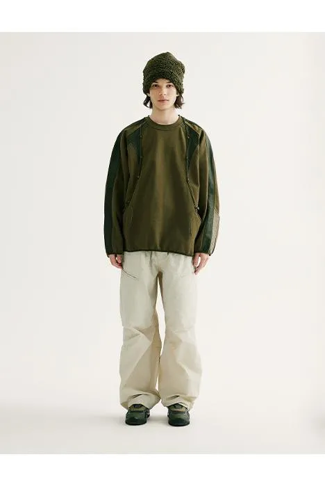 NORYBRAND パッチワーククルーネックスウェットシャツ NGA014