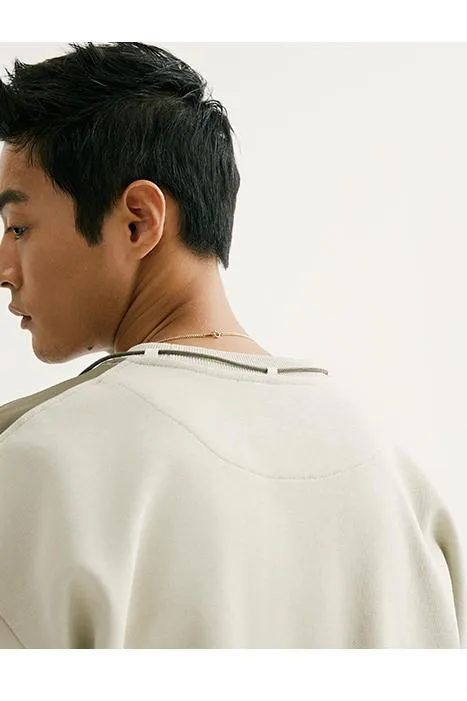 NORYBRAND パッチワーククルーネックスウェットシャツ NGA014