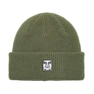 Obey Mid Icon Patch Cuff Beanie - Army