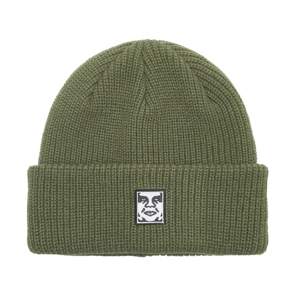 Obey Mid Icon Patch Cuff Beanie - Army