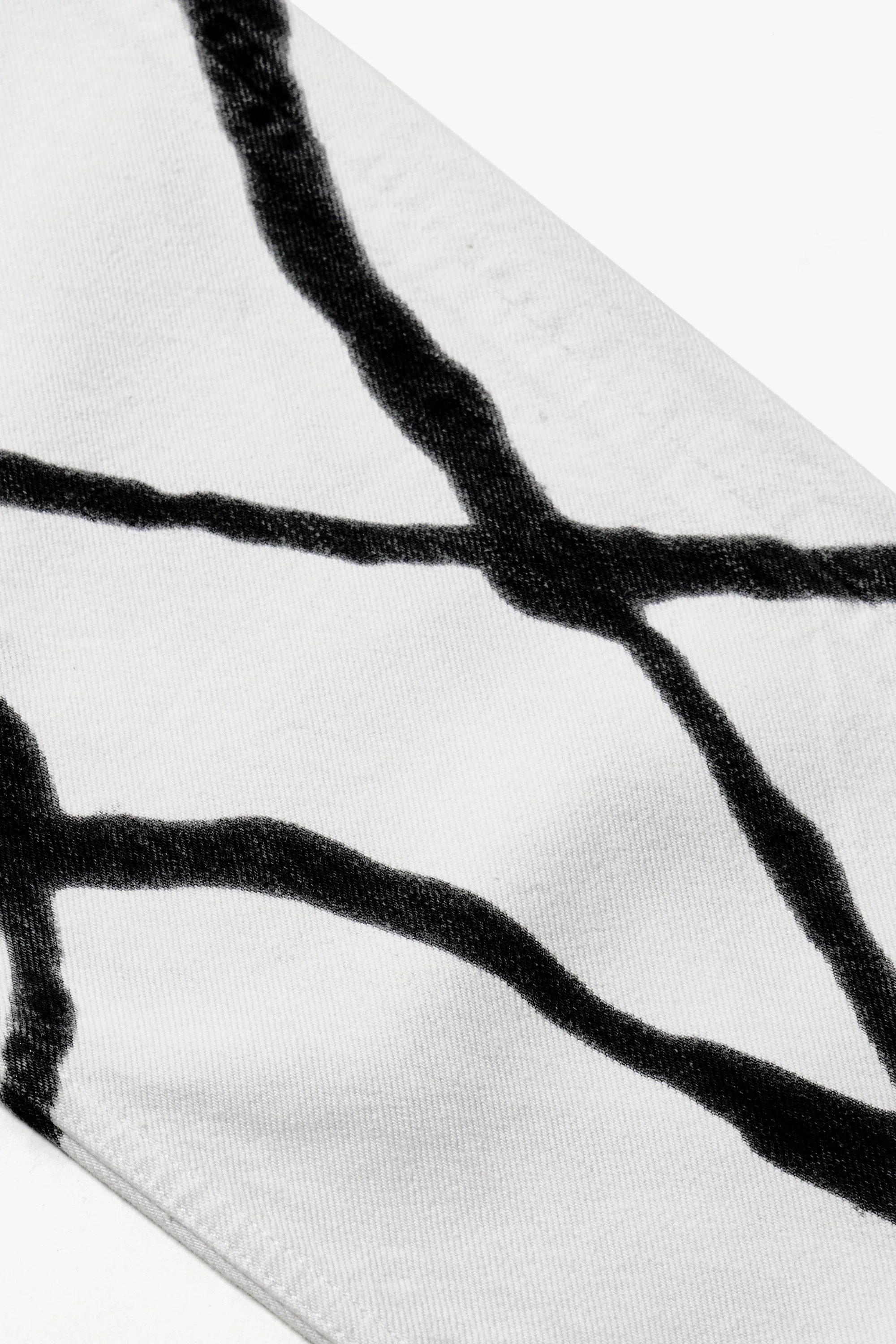 OXLEY HAND PRINTED ORGANIC COTTON DENIM JEANS