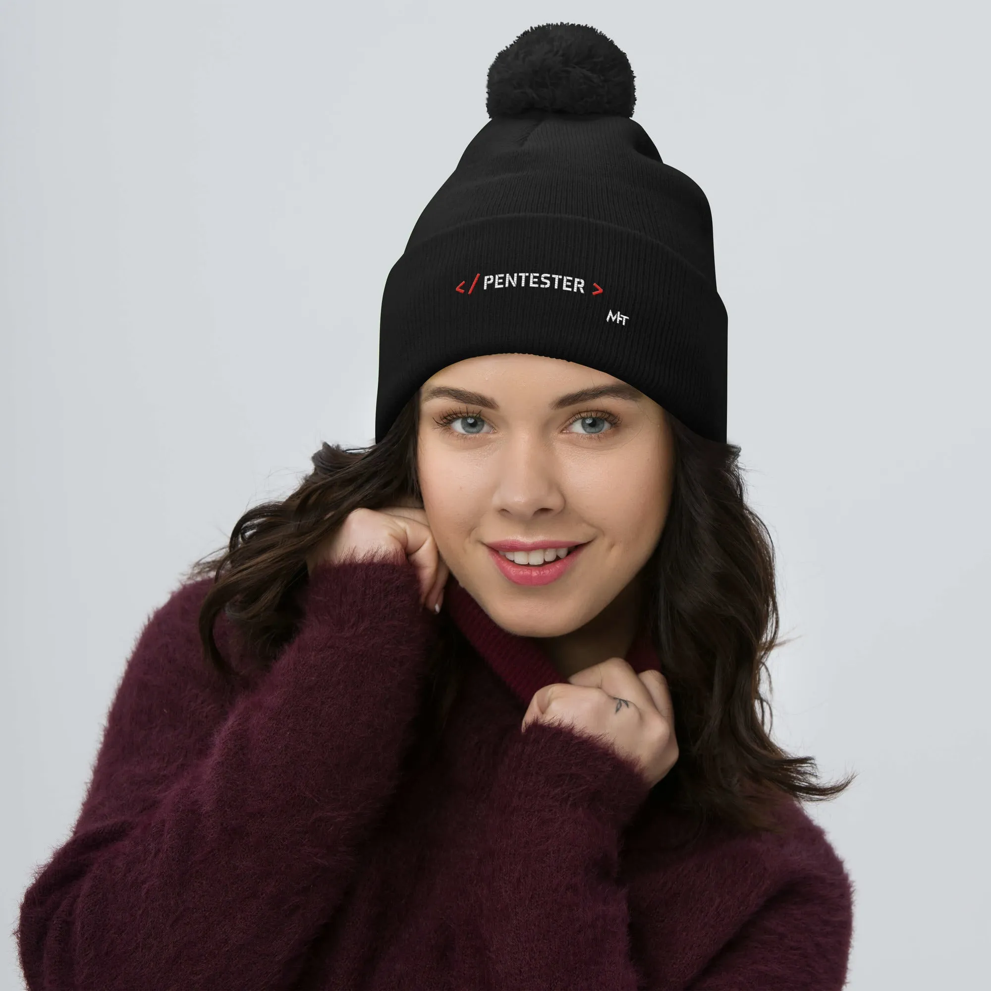 Pentester - Pom-Pom Beanie