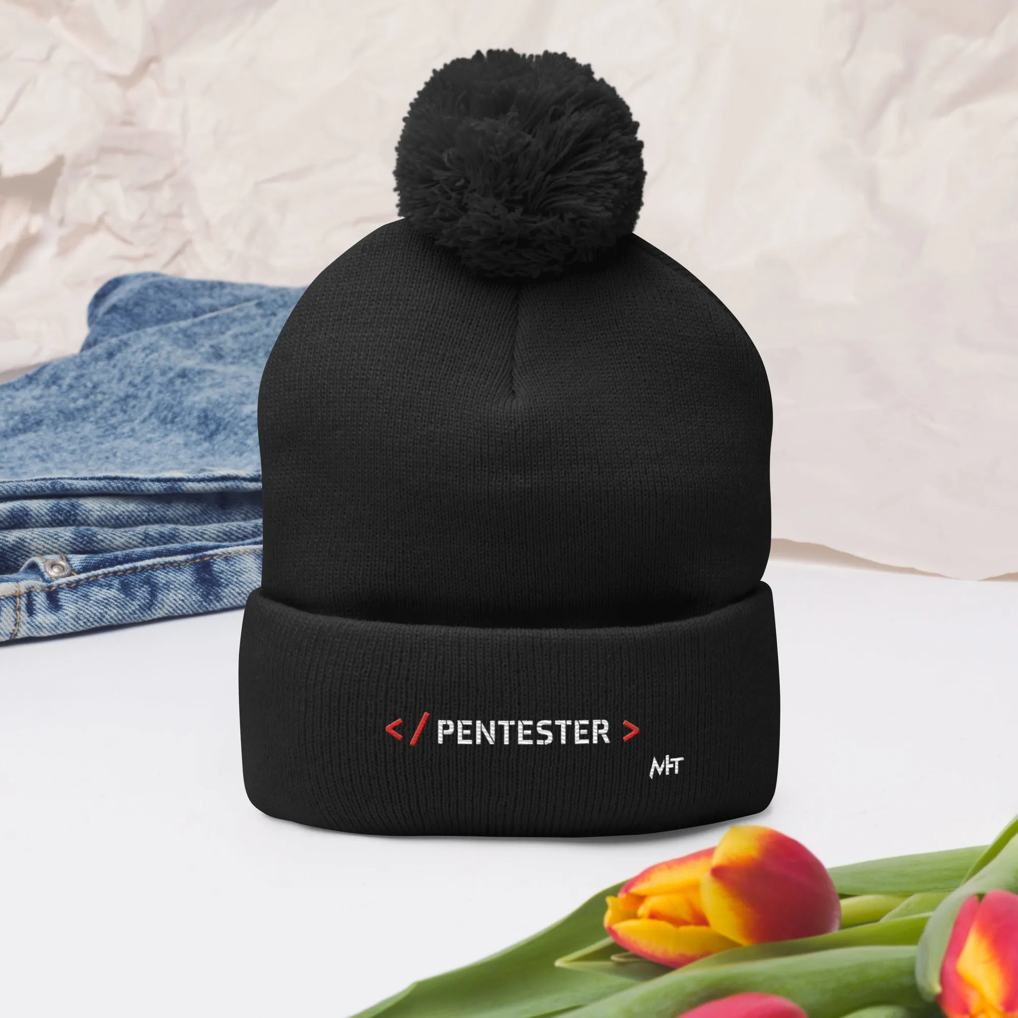 Pentester - Pom-Pom Beanie