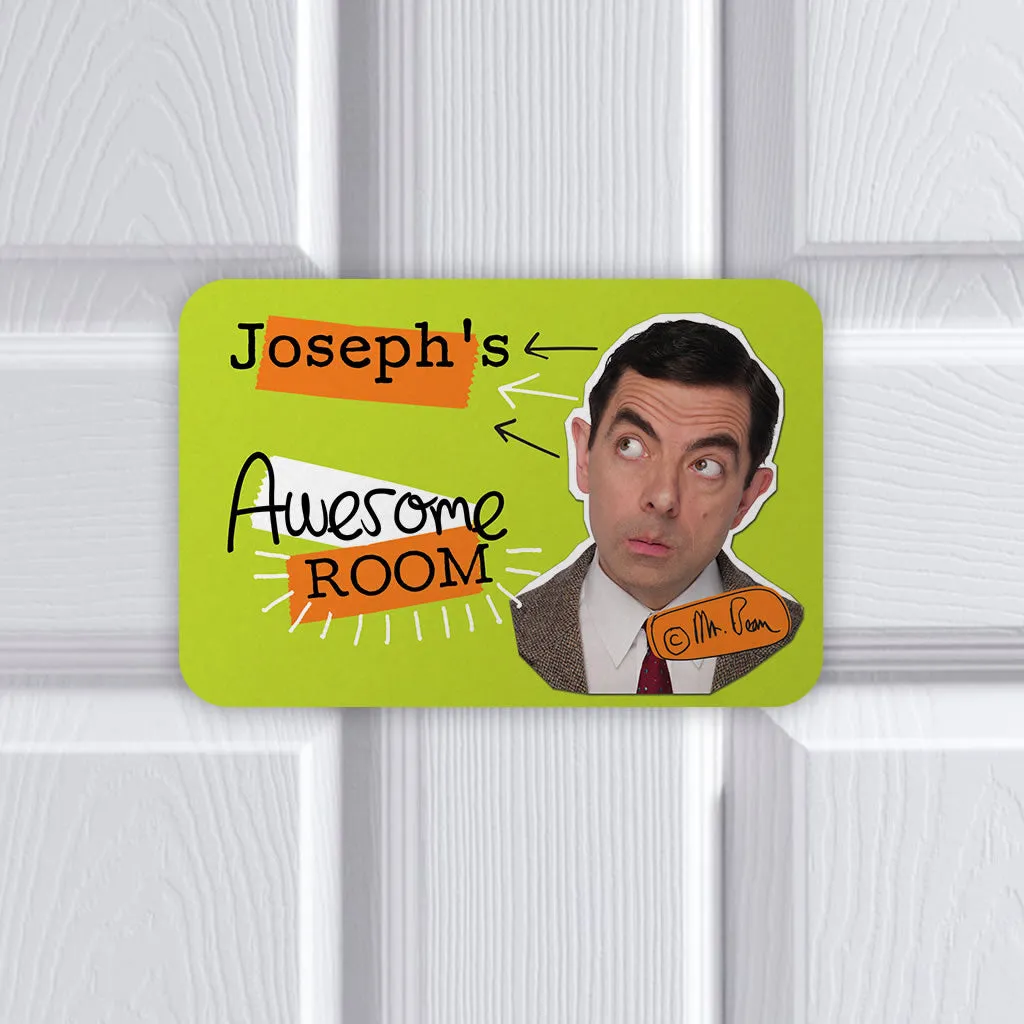Personalised Awesome Bean Metal Sign