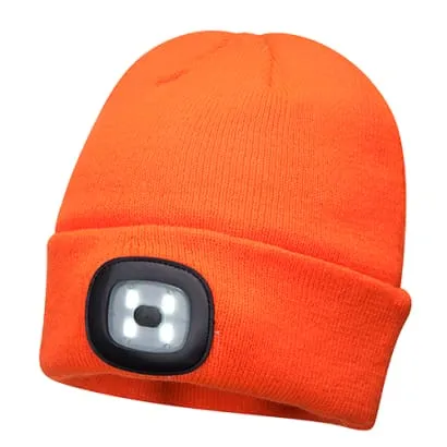 Portwest Light Up Beanie Rechargeable LED Beanie Hat - B029