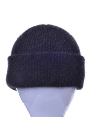 Possum Merino Fine Rib Hat Charcoal
