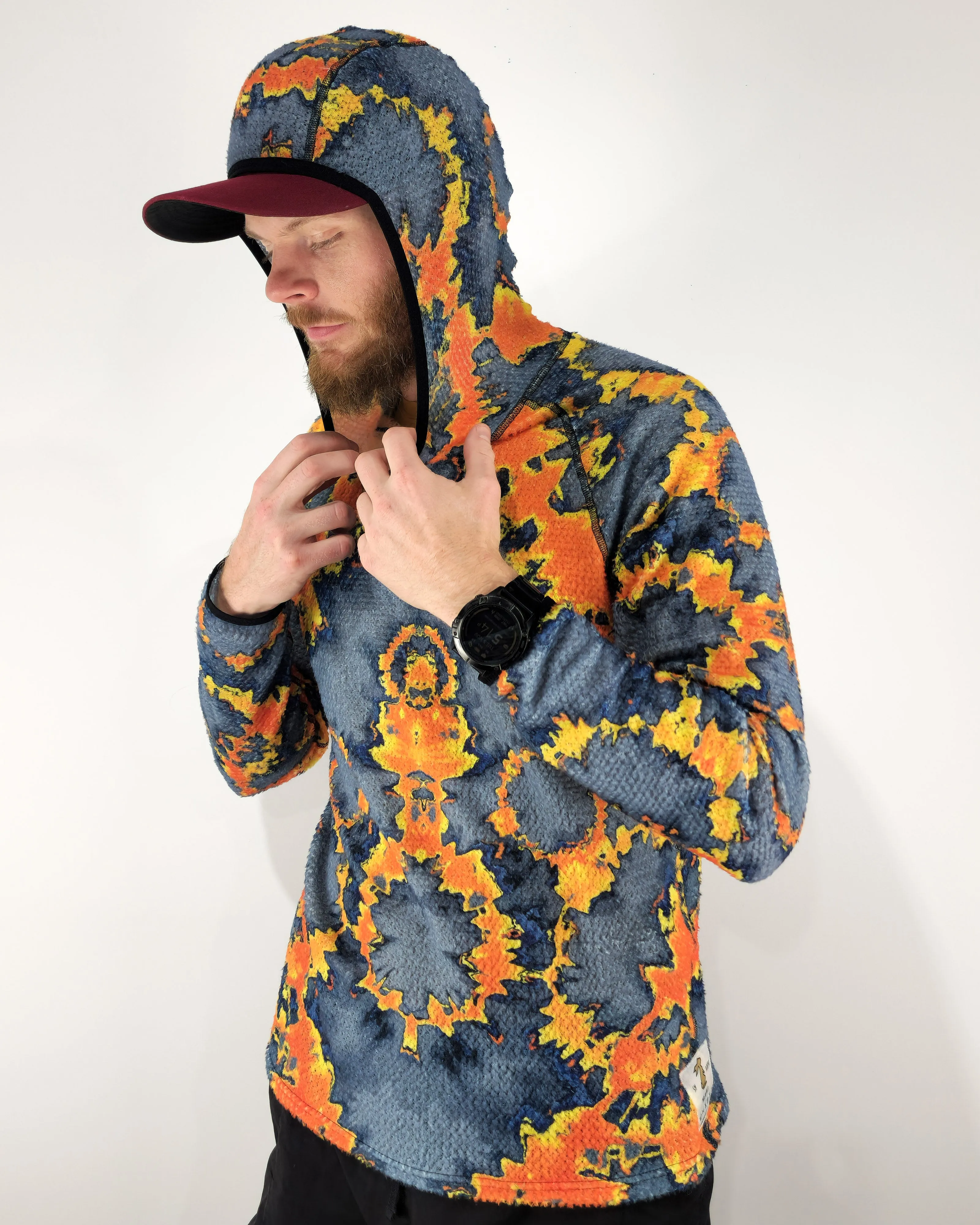 Printed Alpha Direct 90 Hoodie "Shibori"