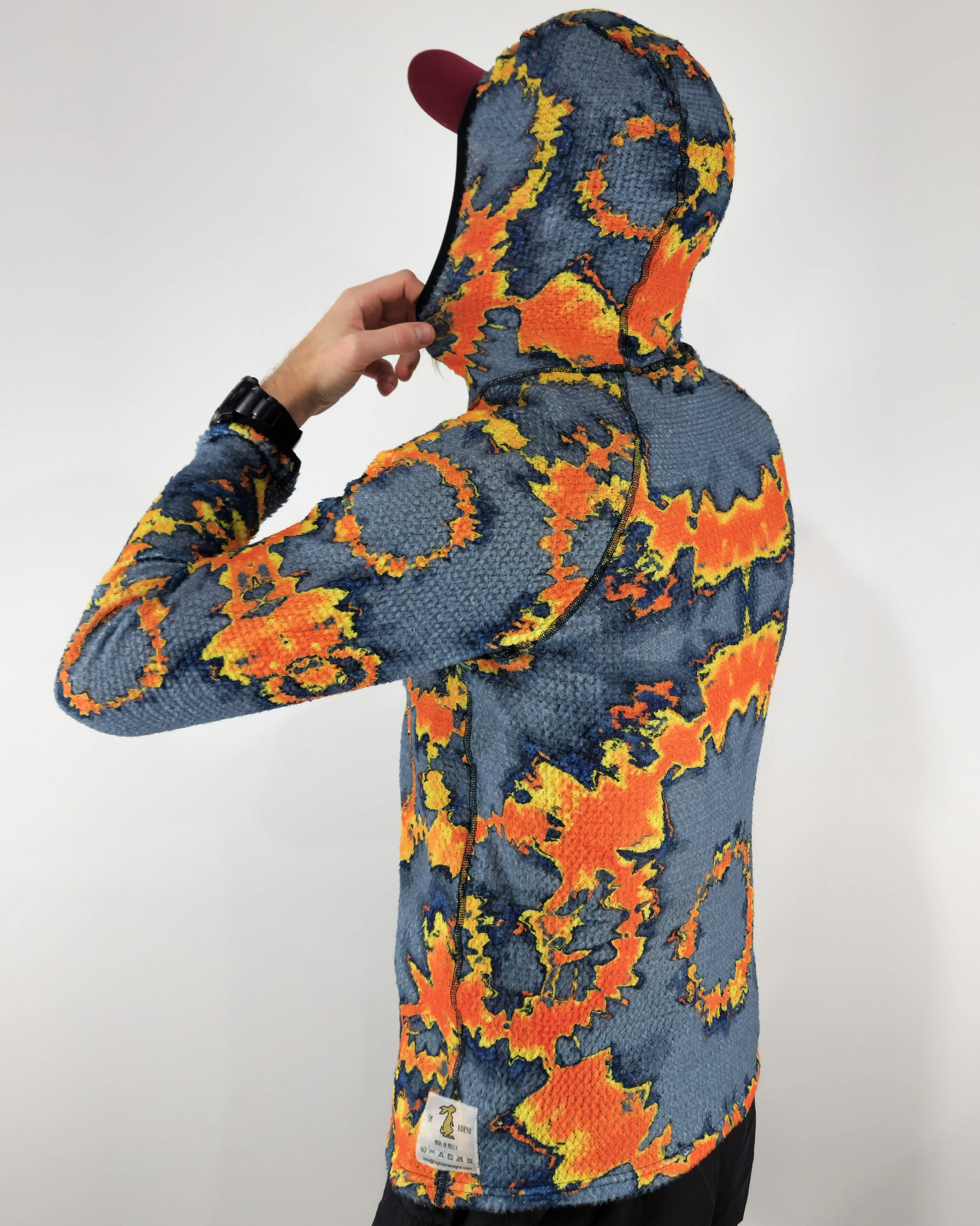 Printed Alpha Direct 90 Hoodie "Shibori"
