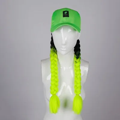 Purple Neon Green Rave Two-Piece Set (with Accessories)