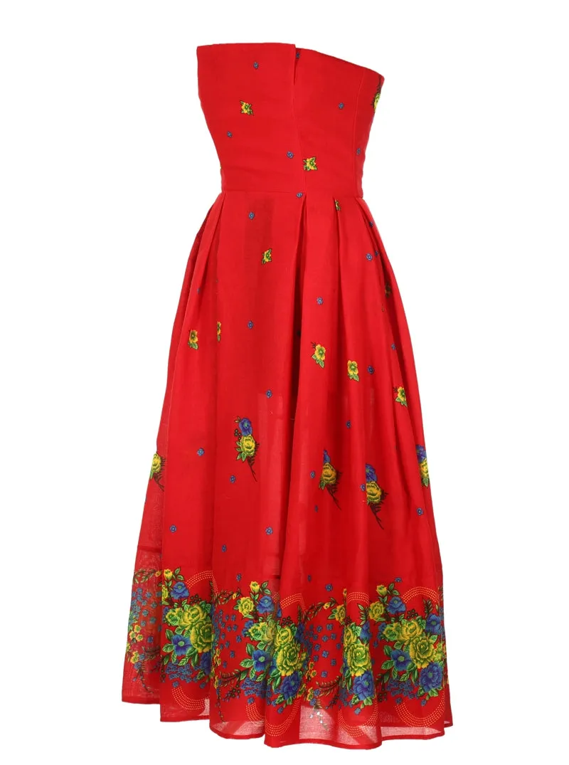Red Corset Dress