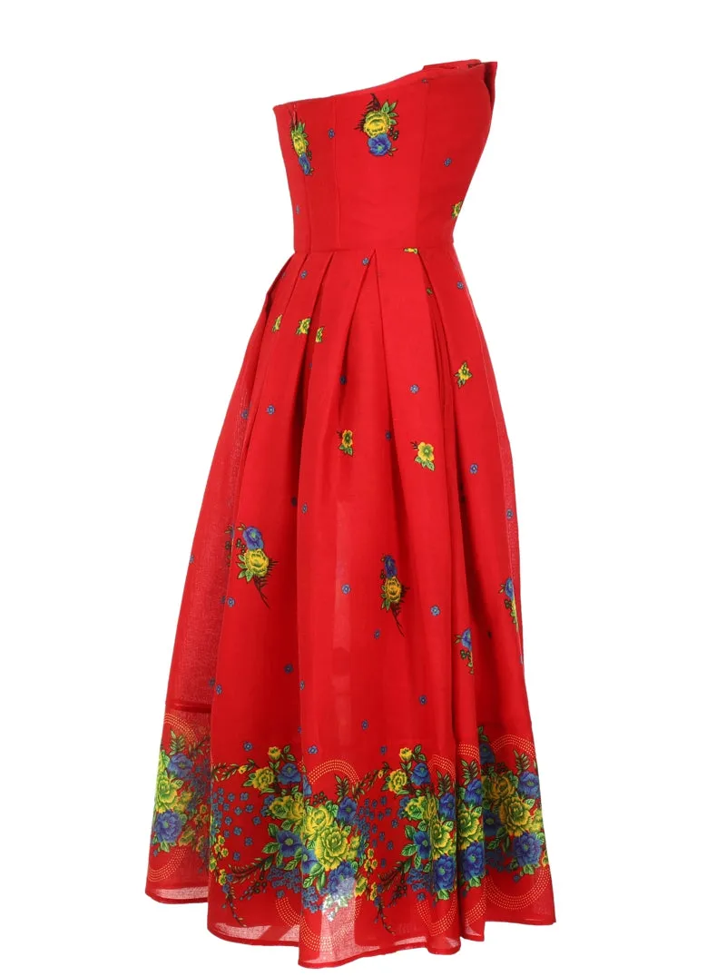 Red Corset Dress