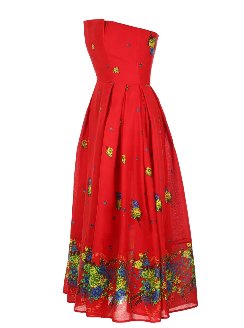 Red Corset Dress