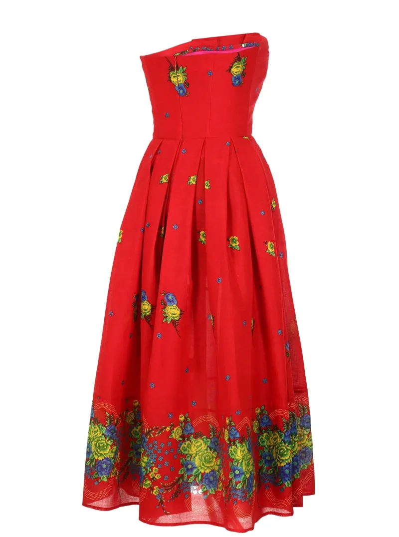 Red Corset Dress
