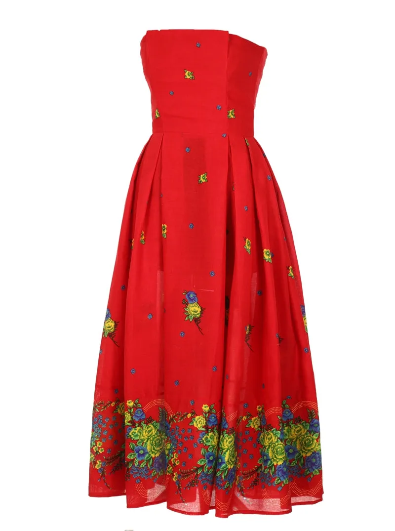 Red Corset Dress