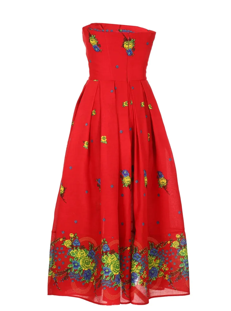 Red Corset Dress