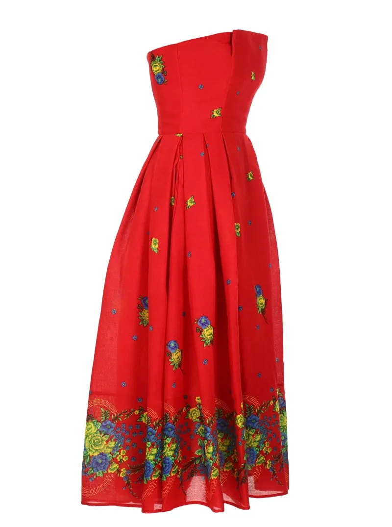 Red Corset Dress