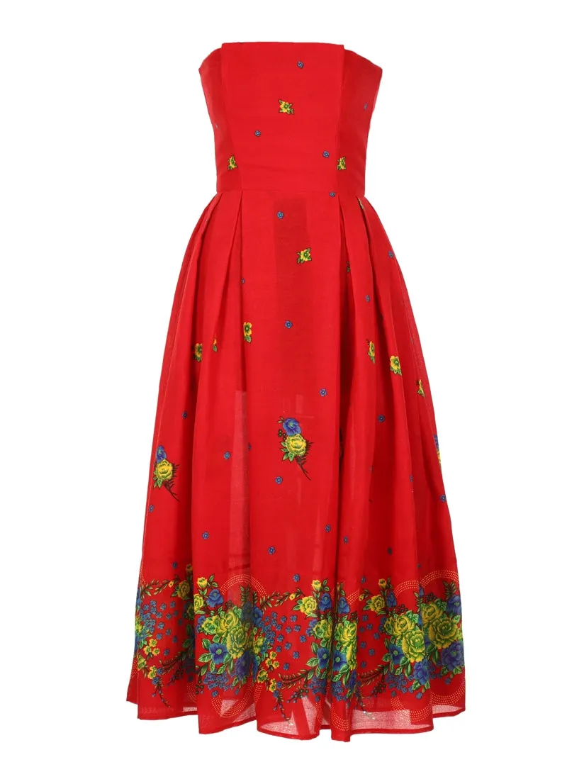 Red Corset Dress