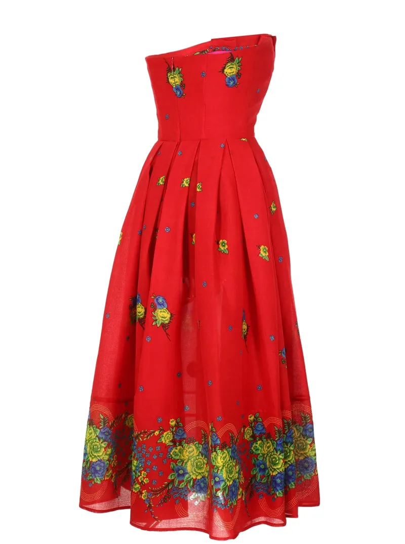 Red Corset Dress