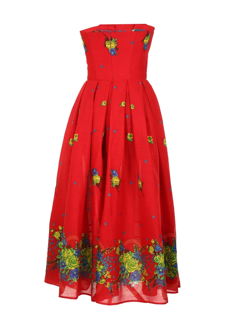 Red Corset Dress