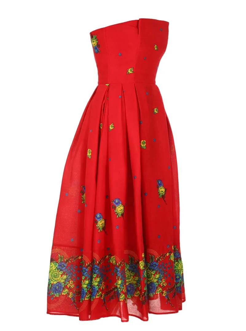 Red Corset Dress