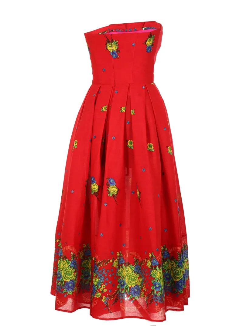 Red Corset Dress
