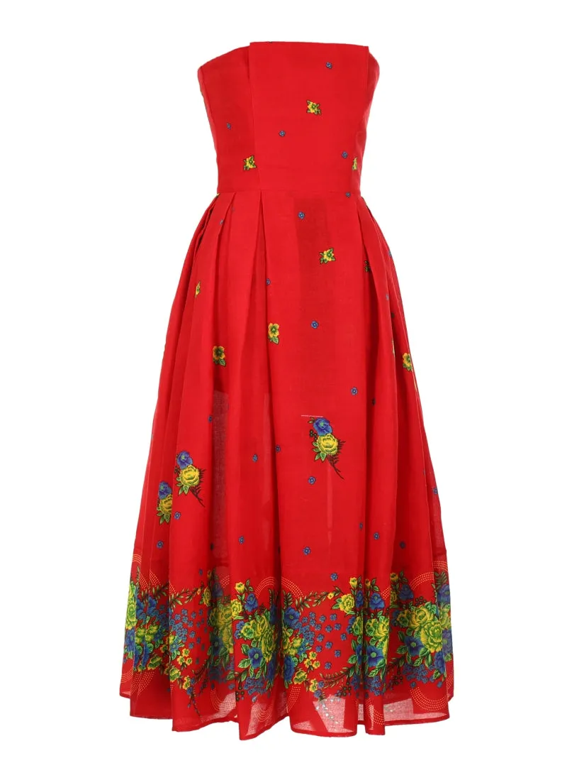 Red Corset Dress