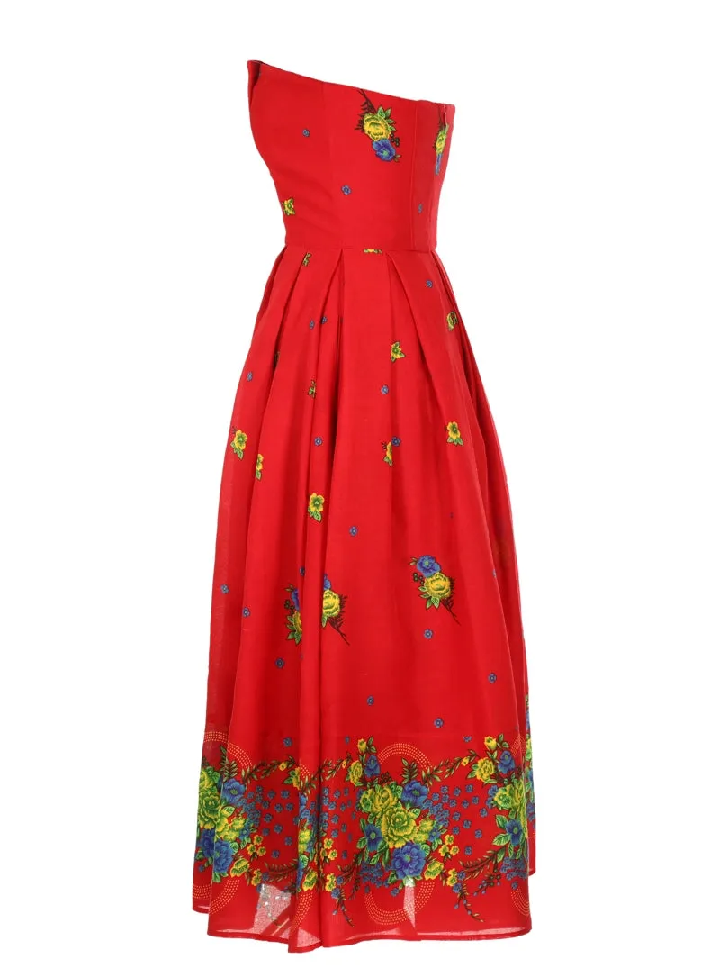Red Corset Dress