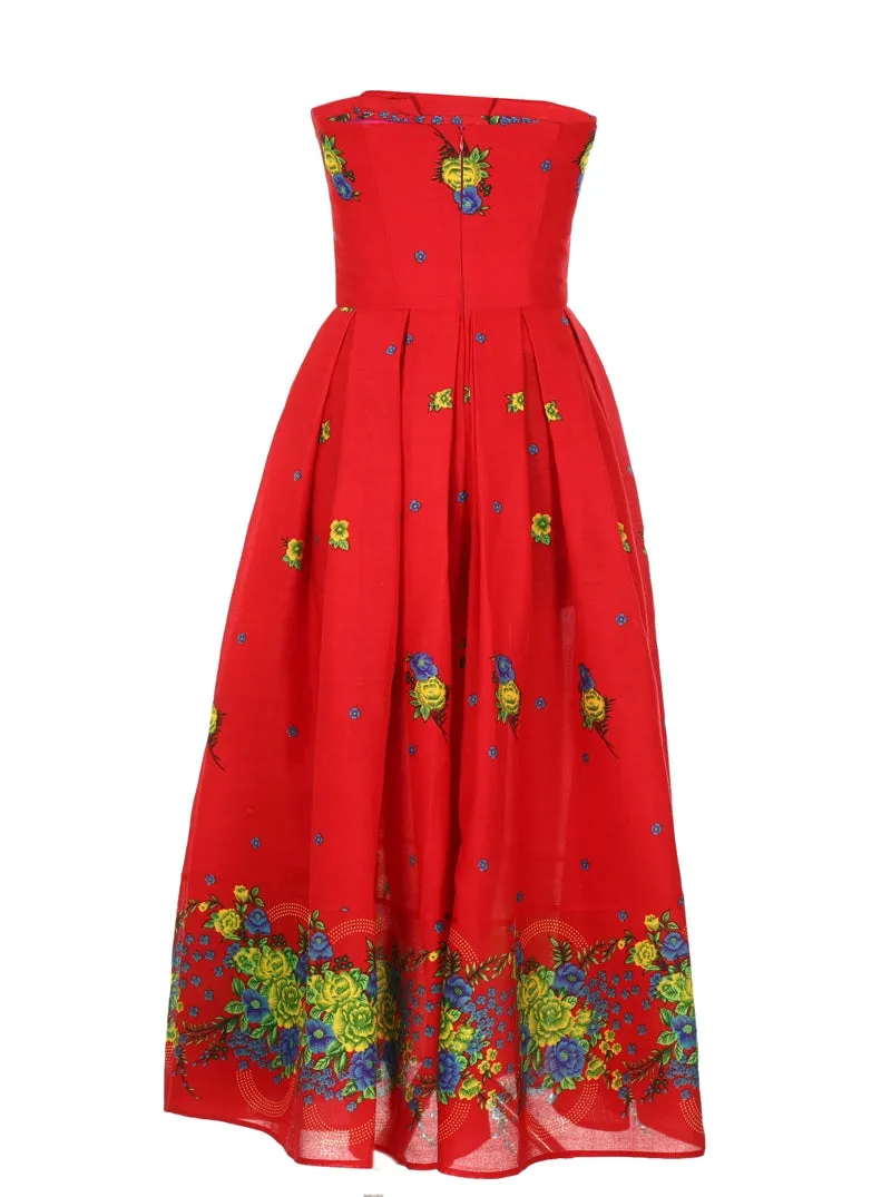 Red Corset Dress