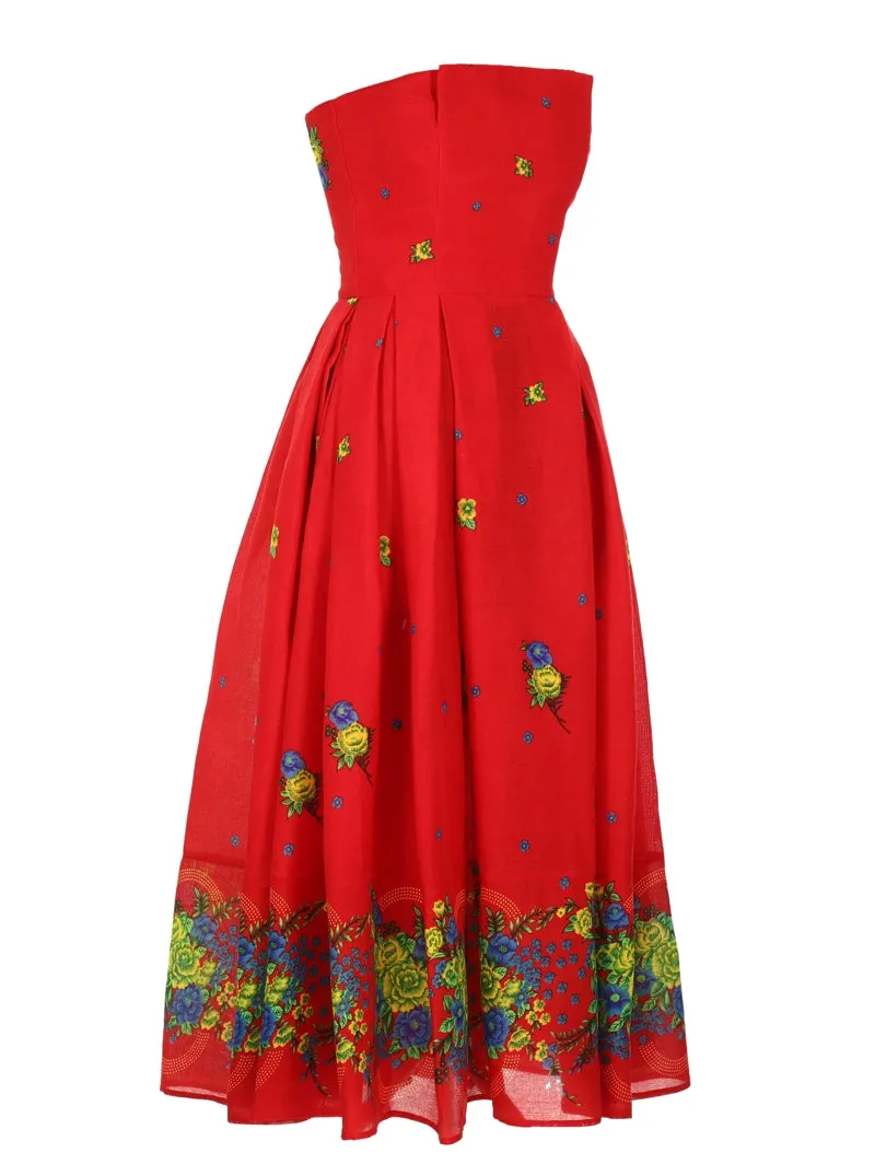 Red Corset Dress