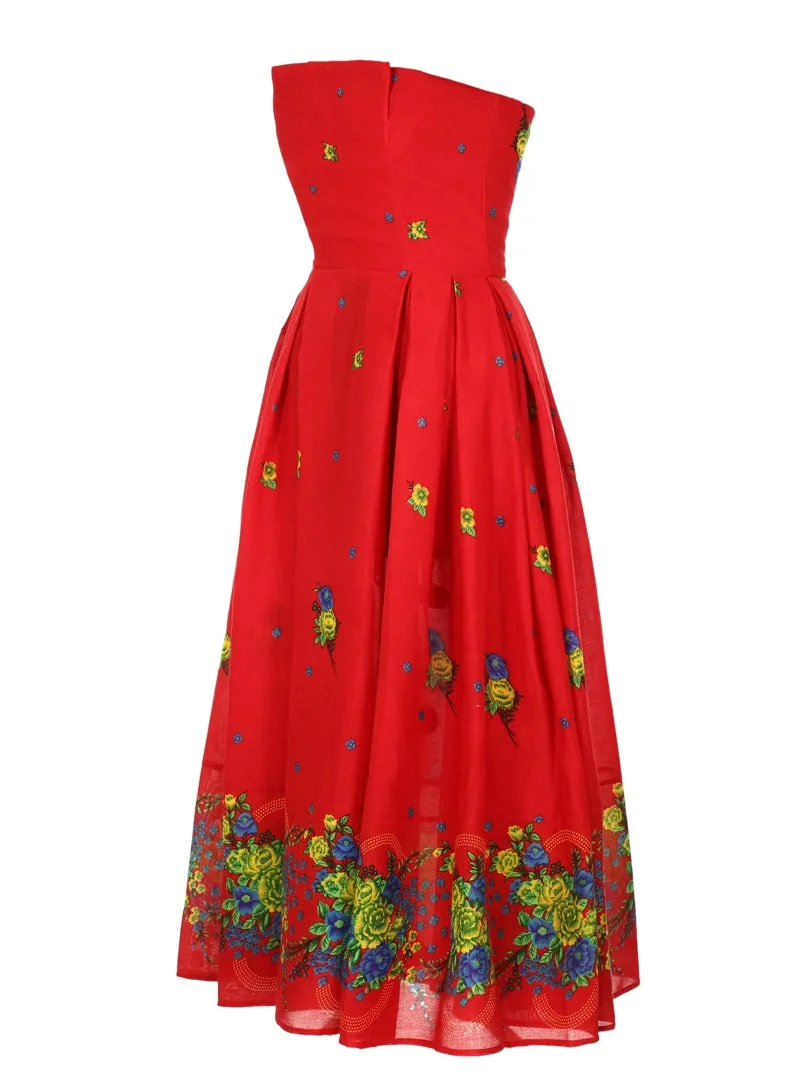 Red Corset Dress