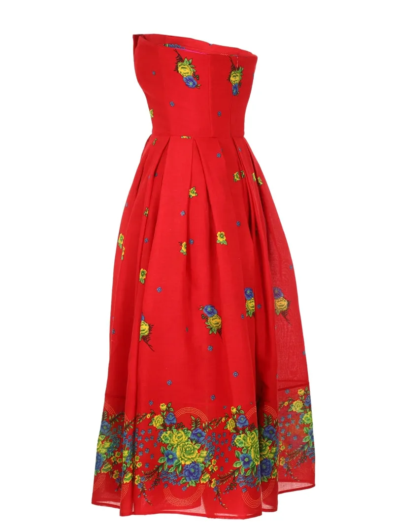 Red Corset Dress