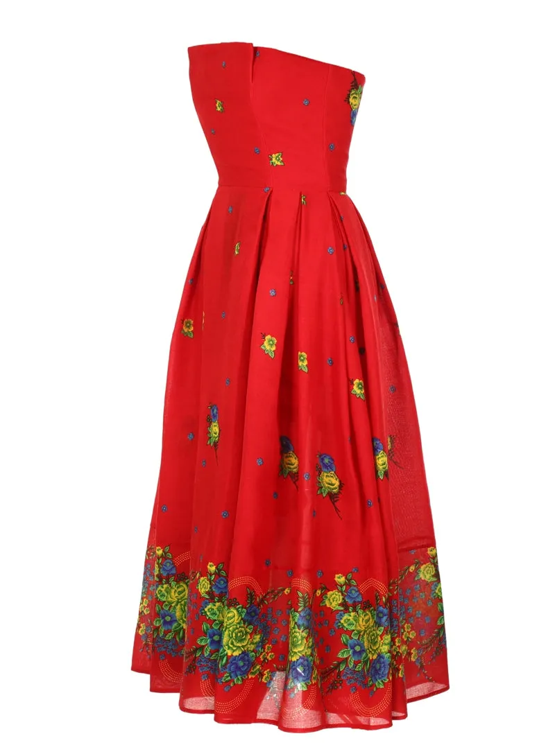 Red Corset Dress