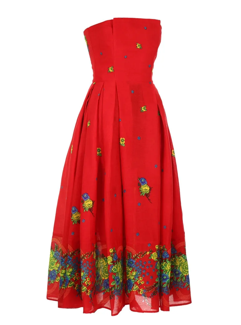 Red Corset Dress