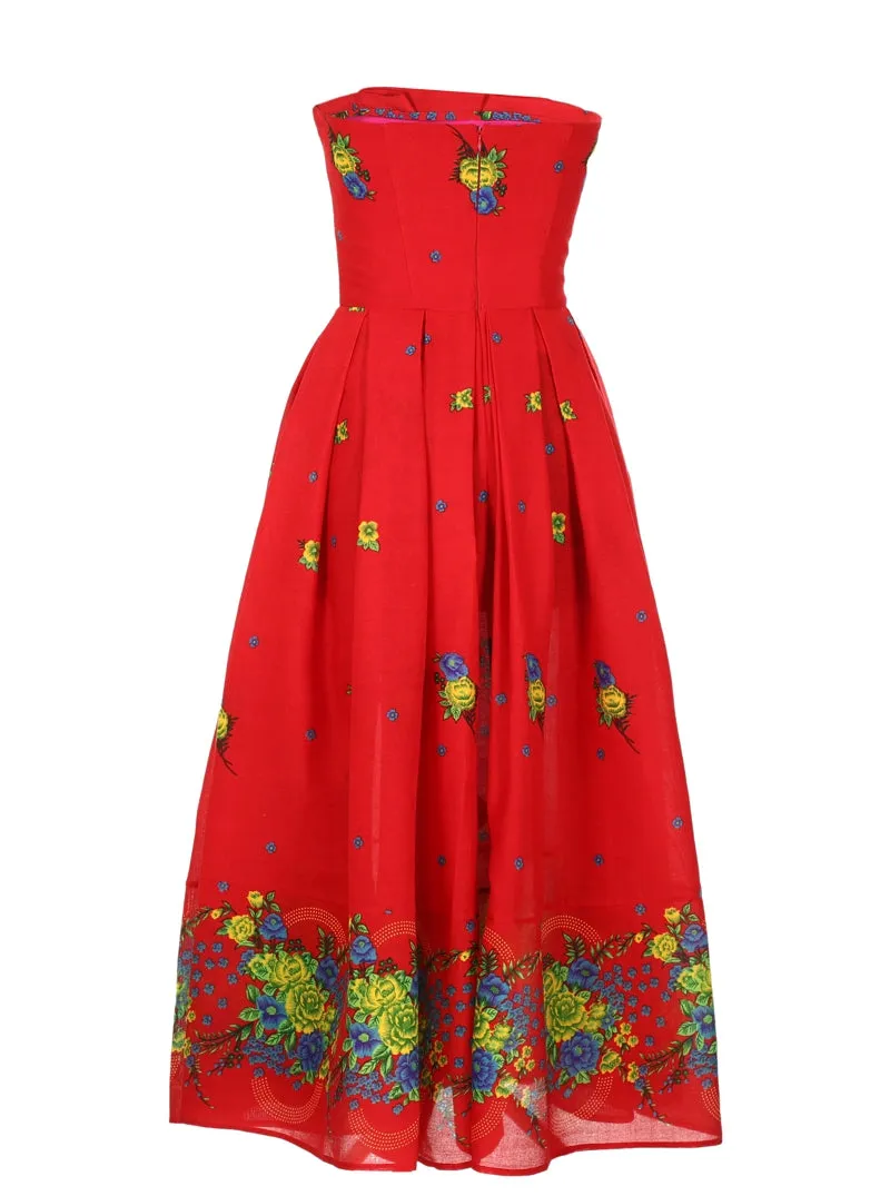 Red Corset Dress