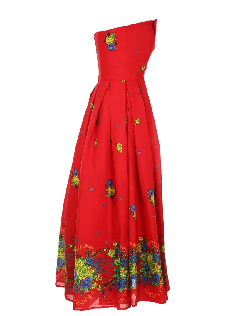 Red Corset Dress