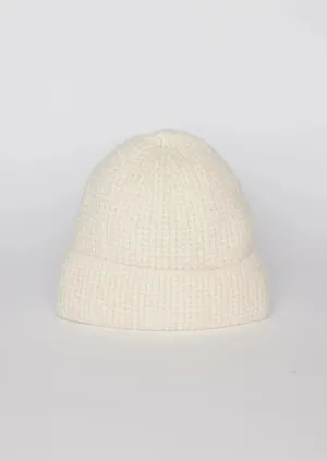 Ripton Textured Beanie - Ivory