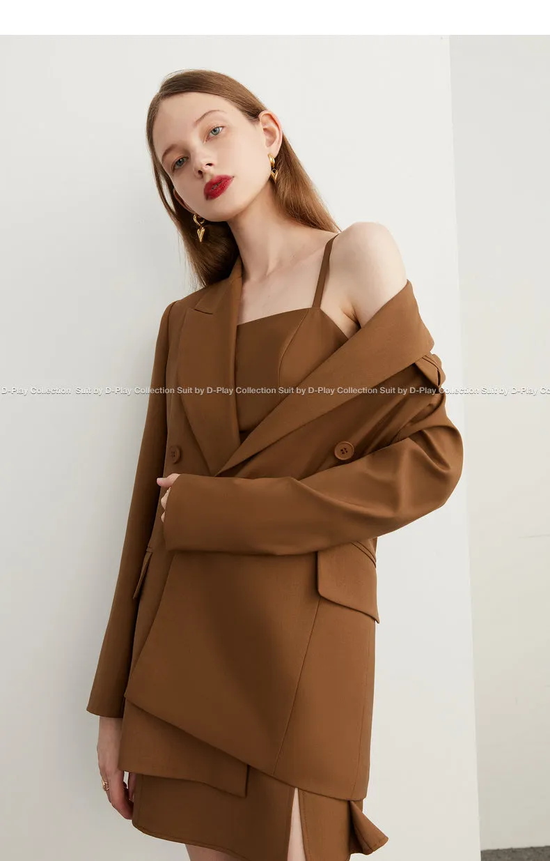 Slip dress   blazer suit set - Bian
