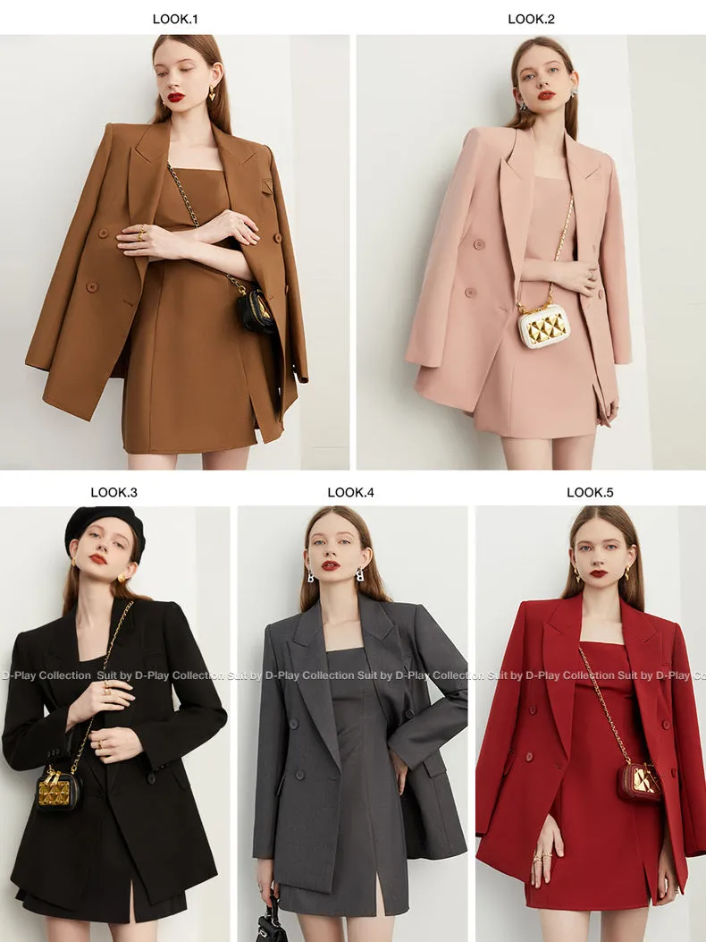 Slip dress   blazer suit set - Bian