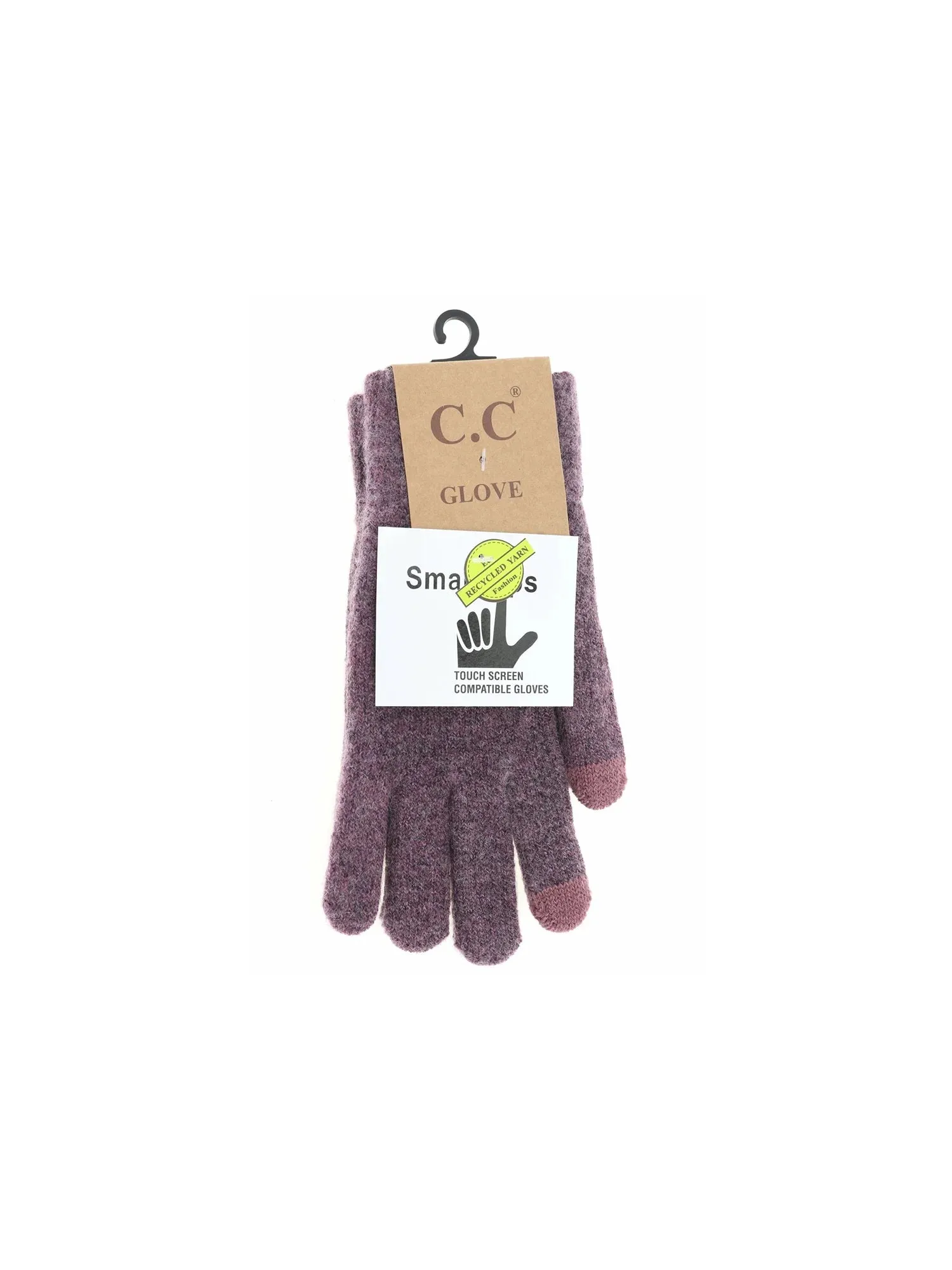 Soft Recycled Yarn Touch Screen Gloves