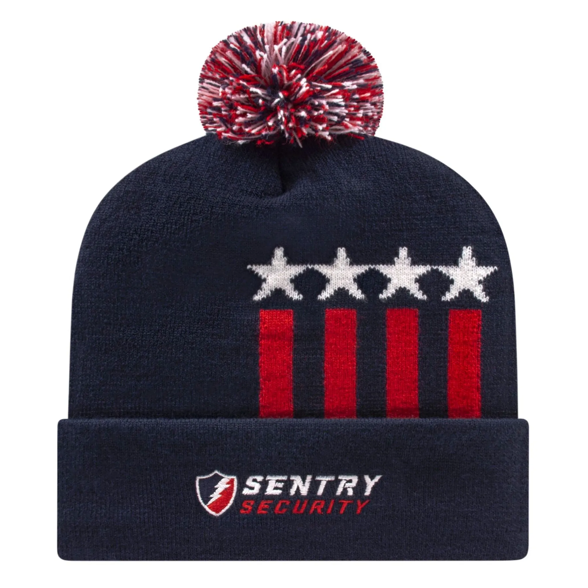 Stars and Stripes Knit Cap w/Cuff - #401813