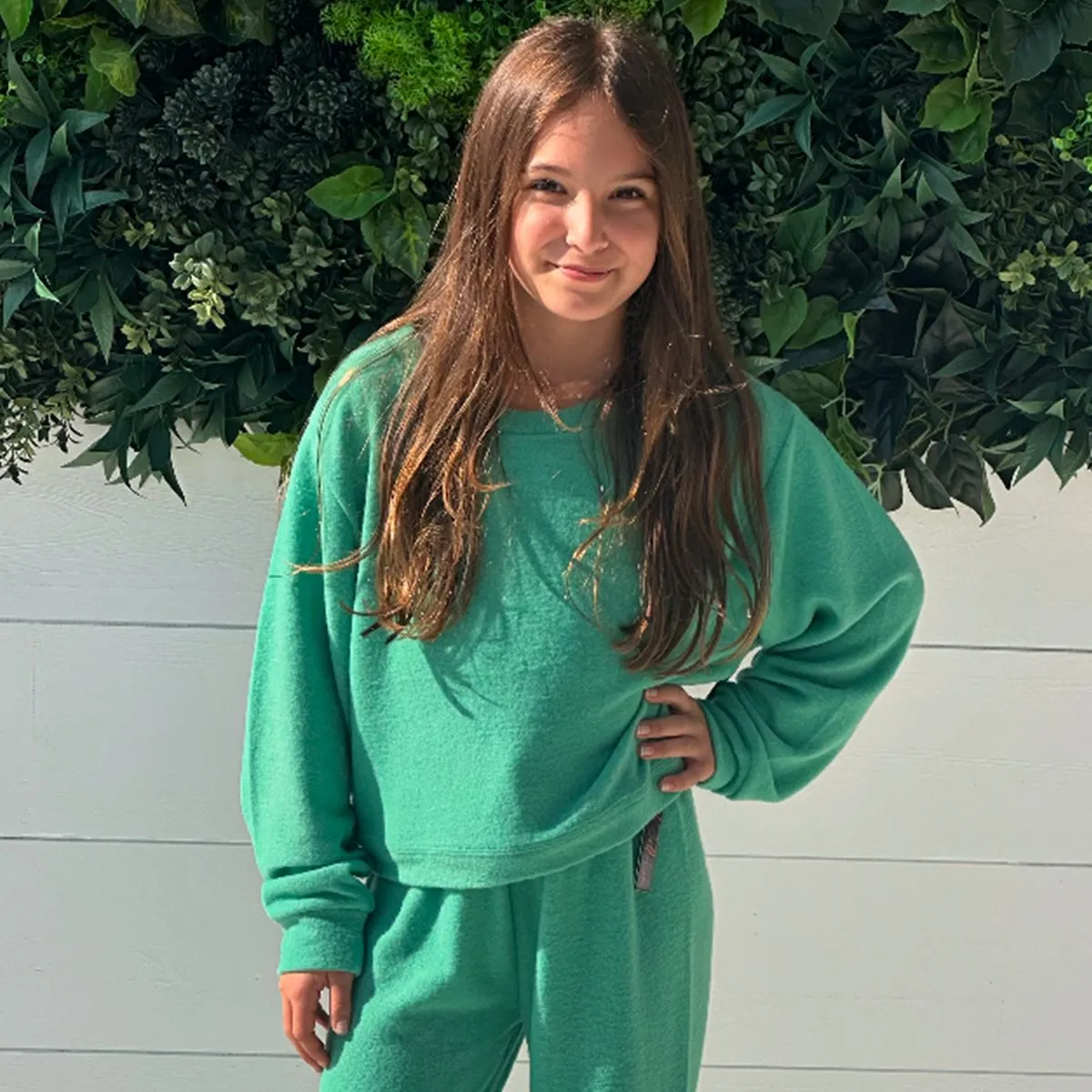 Suzette - Soft Cloud Crewneck - Green