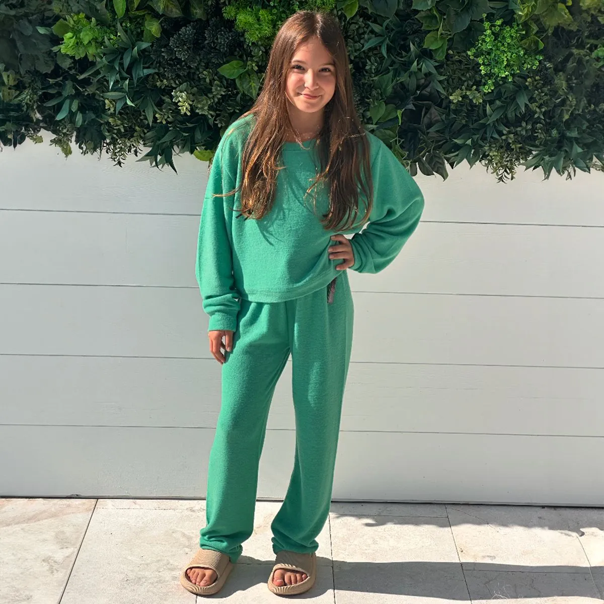 Suzette - Soft Cloud Crewneck - Green
